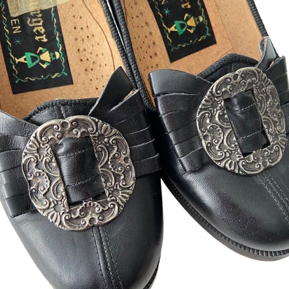 Vintage Salzburger Trachten Buckle Leather Heels in Size EU 37 Made in Italy - Picture 9 of 12